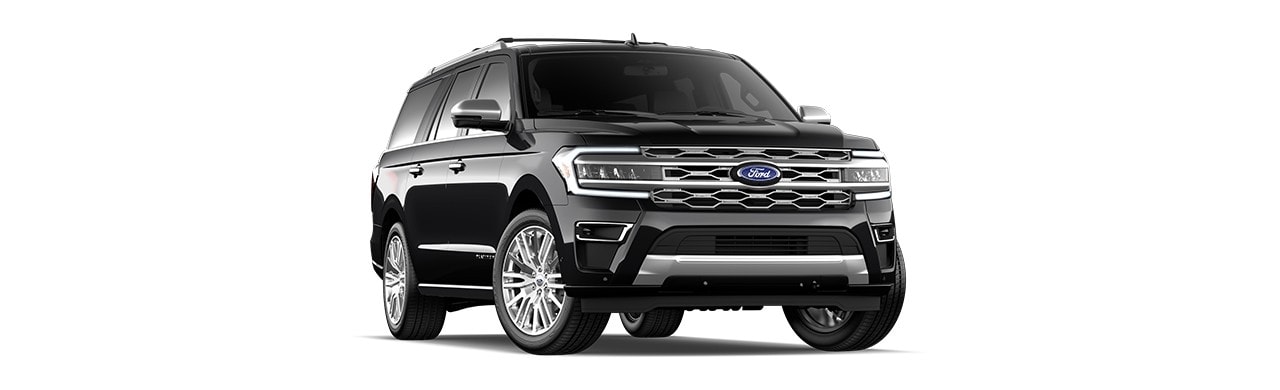 Camioneta SUV Familiar Ford Expedition 2024 3 Filas para 8 Pasajeros Color Negro Obsidiana