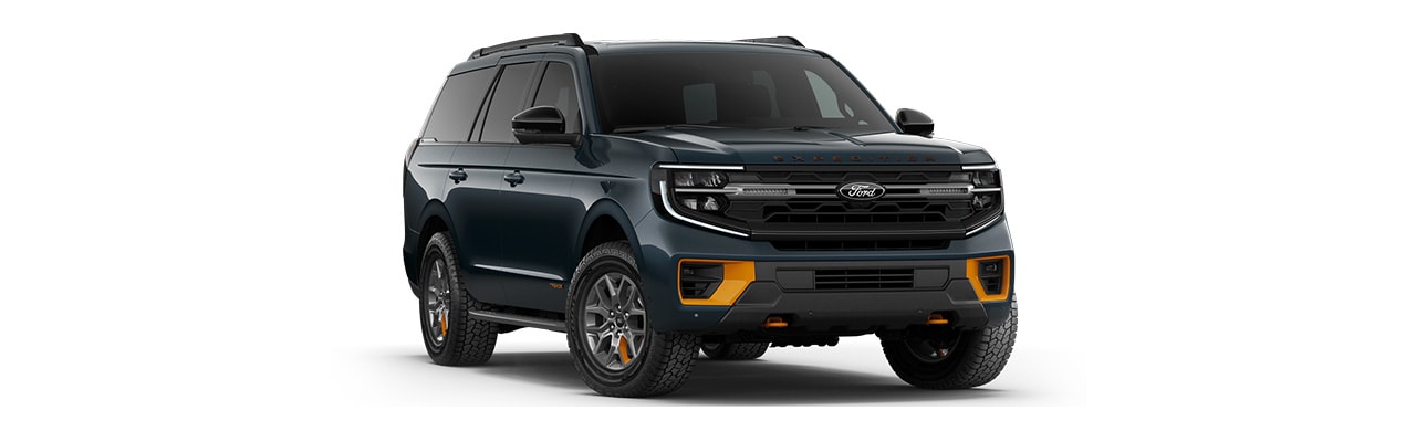 Ford Expedition 2026, Camioneta SUV de 3 Filas de Gran Lujo y Potencia color Azul Cobalto