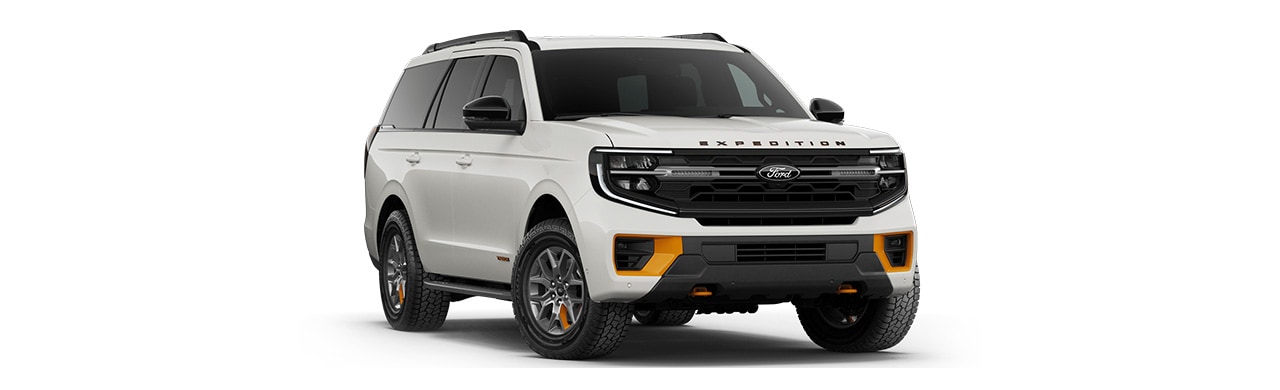 Ford Expedition 2026, Camioneta SUV de 3 Filas de Gran Lujo y Potencia color Blanco Metálico