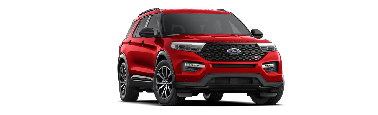 Ford Explorer ST 2021 la SUV más poderosa de su clase en color Rojo
