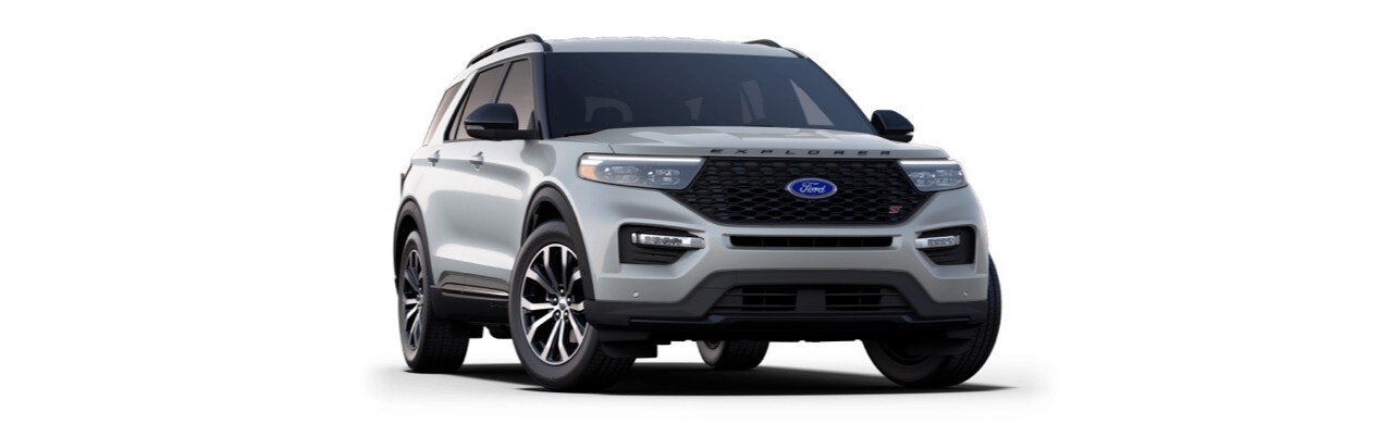 Camioneta Deportiva SUV Ford Explorer ST 2022 de Gran Performance en Color Plata