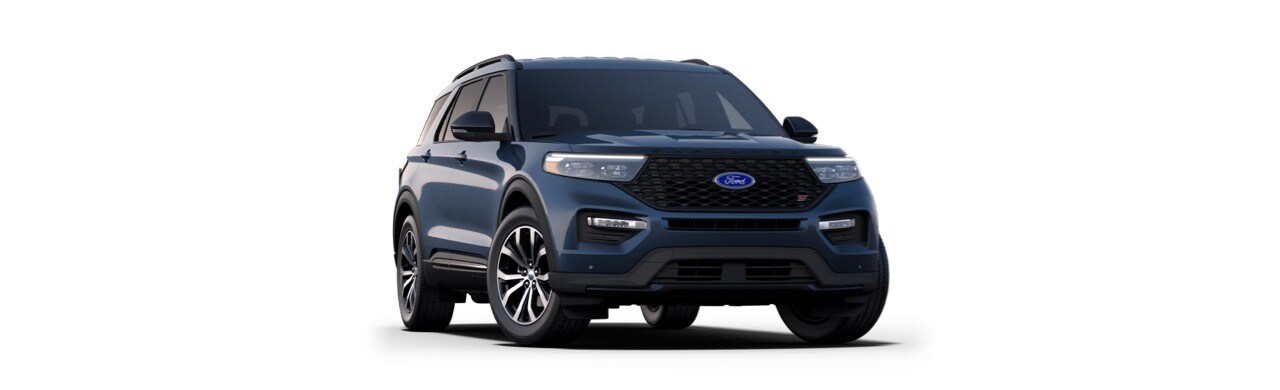 Camioneta Deportiva SUV Ford Explorer ST 2023 de Gran Performance en Color Azul Cobalto