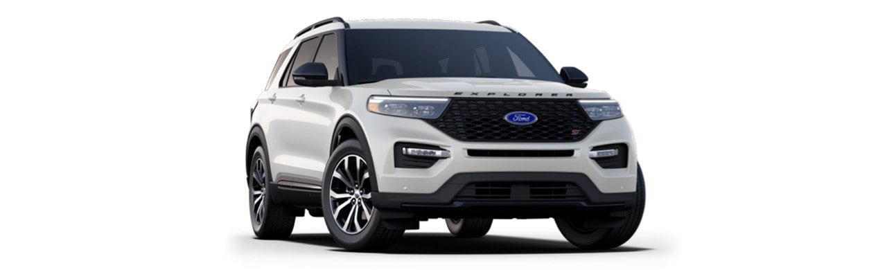 Camioneta SUV Deportiva Ford Explorer ST 2024 de Gran Performance en Color Blanco Metálico