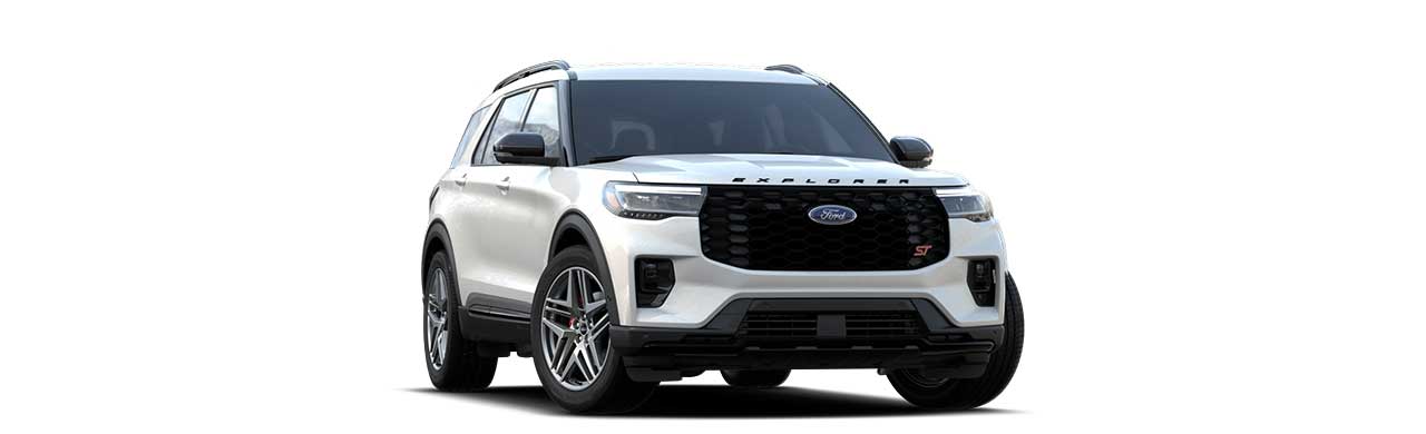Ford Explorer ST 2025, Camioneta SUV Deportiva de 3 filas color Blanco Metálico
