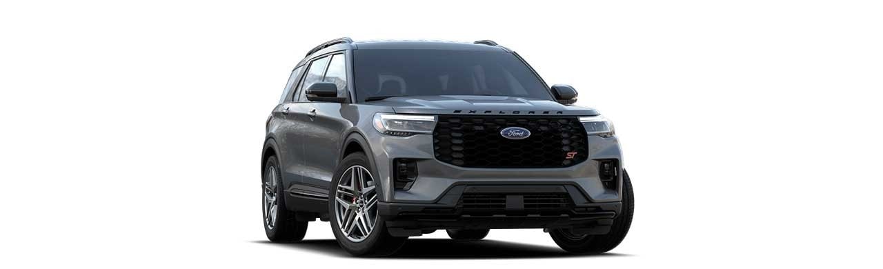 Ford Explorer ST 2025, Camioneta SUV Deportiva de 3 filas color Gris Carbono