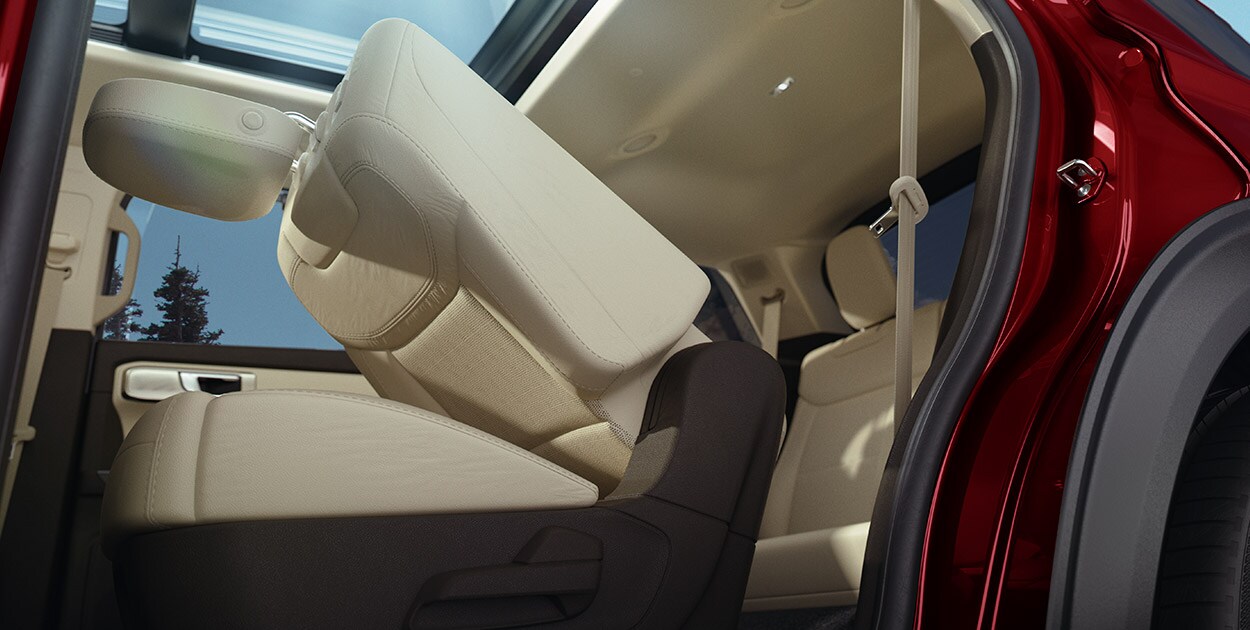 Botones en los Asientos Abatibles elécticos automáticos de la SUV Ford Explorer 2021