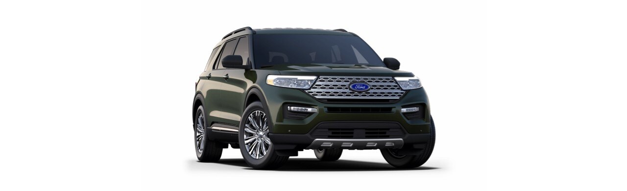 Camioneta SUV Ford Explorer 2022 de Gran Potencia, Eficiencia y Tecnología en Color Verde Enebro