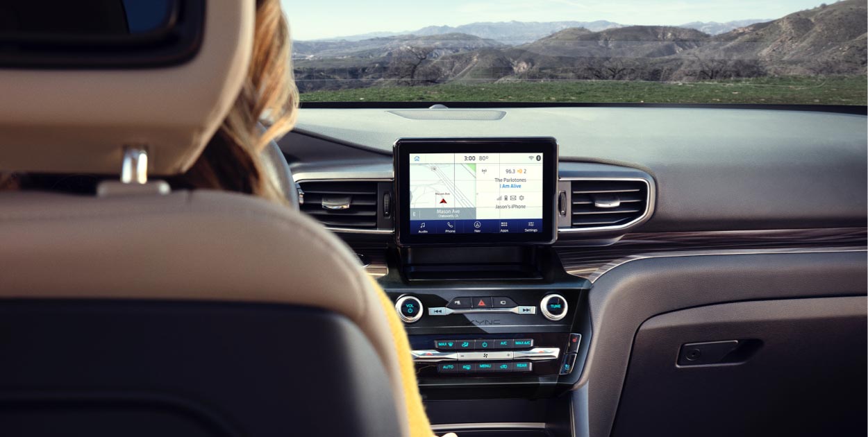Pantalla Táctil 8 Pulgadas de Camioneta Ford Explorer 2022. Conoce la Ruta y sincroniza con móvil