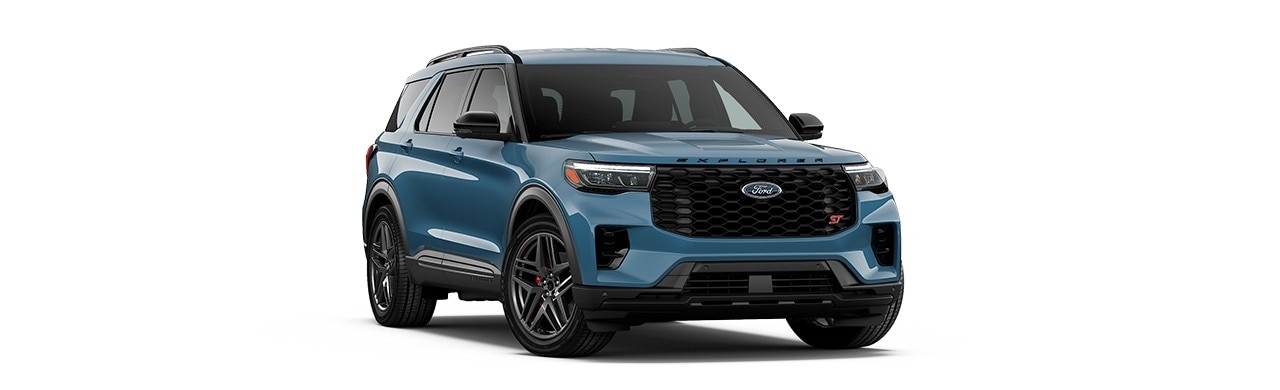 Ford Explorer 2026, Camioneta SUV de 3 Filas de Gran Lujo y Potencia color Azul Naval