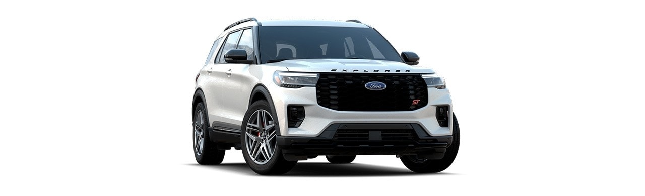 Ford Explorer 2026, Camioneta SUV de 3 Filas de Gran Lujo y Potencia color Blanco Metálico