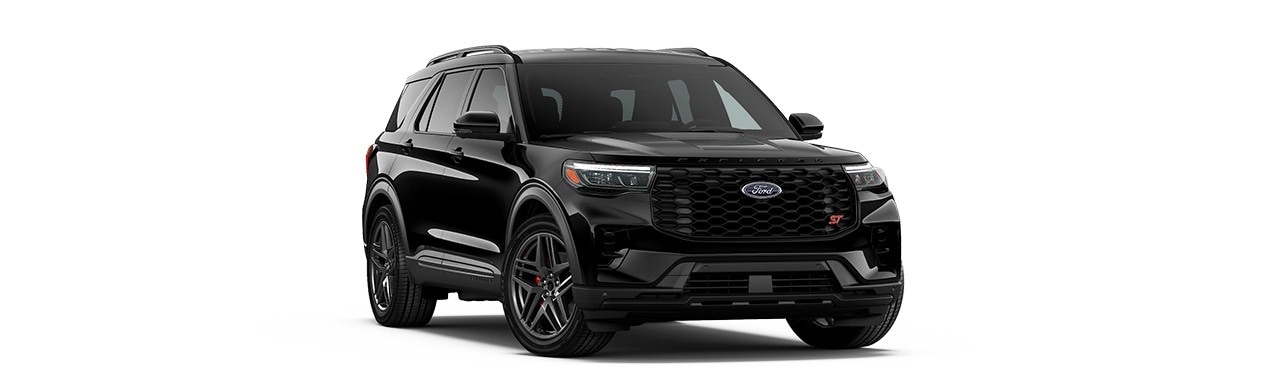 Ford Explorer 2026, Camioneta SUV de 3 Filas de Gran Lujo y Potencia color Negro Obsidiana