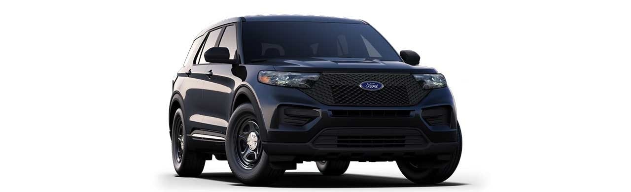 Ford Explorer Police Interceptor 2025, Camioneta SUV para Policía y Seguridad Color Negro Obsidiana