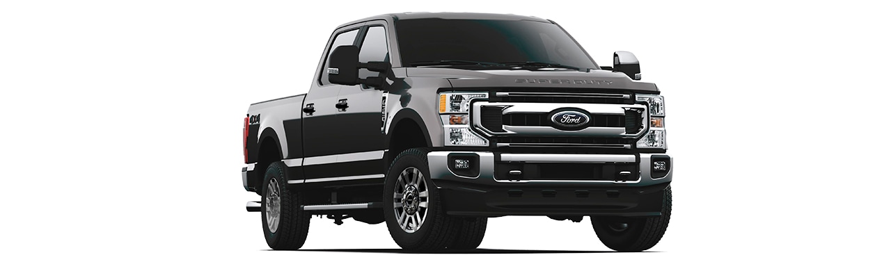 Descubre la camioneta pick up Ford F250 Super Duty 2020 color negro obsidiana