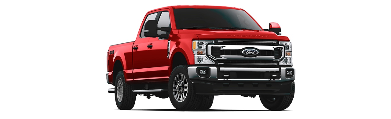Descubre la camioneta pick up Ford F250 Super Duty 2020 color rojo racing