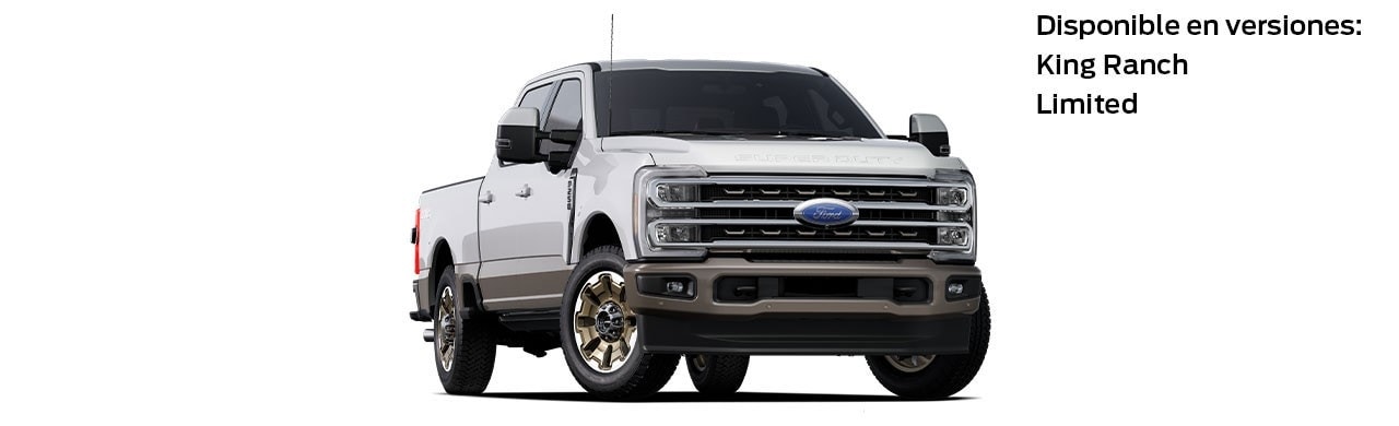 Ford F-250 2023, Camioneta Pickup de Gran Capacidad y Equipamiento en color Blanco Metálico