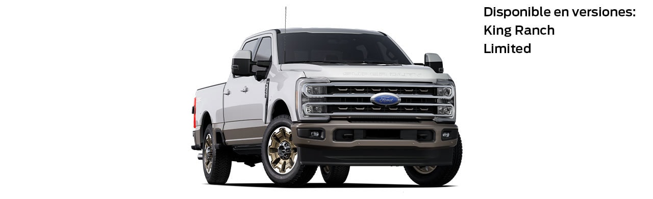 Ford F-250 2023, Camioneta Pickup de Gran Capacidad y Equipamiento en color Blanco Metálico