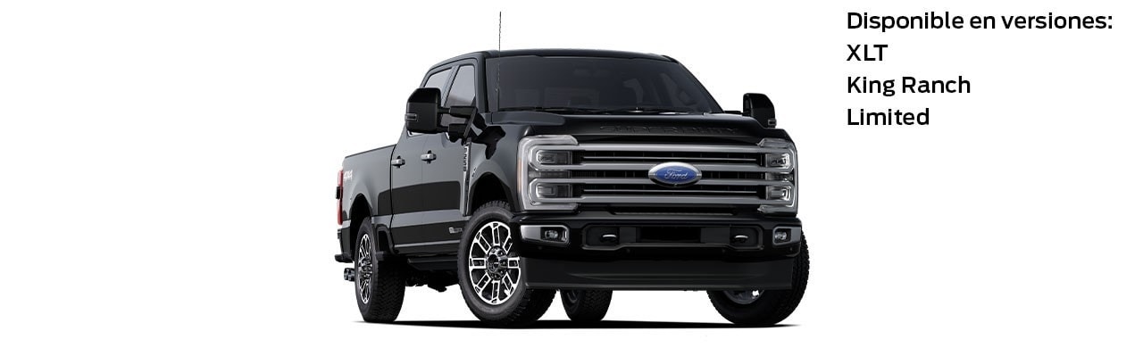 Ford F-250 2023, Camioneta Pickup de Gran Capacidad y Equipamiento en color Negro Obsidiana