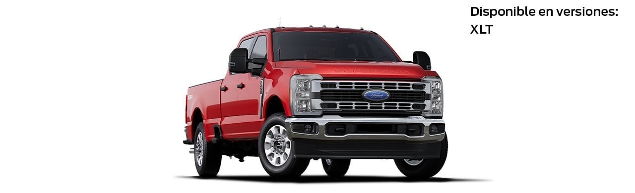 Ford F-250 2023, Camioneta Pickup de Gran Capacidad y Equipamiento en color Rojo Racing