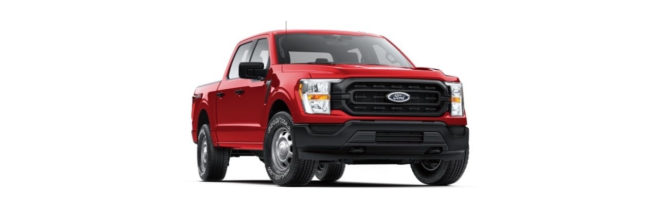 Poderosa Camioneta Truck HEV para el Trabajo Ford F-150 Híbrida 2022 en Color Rojo Racing