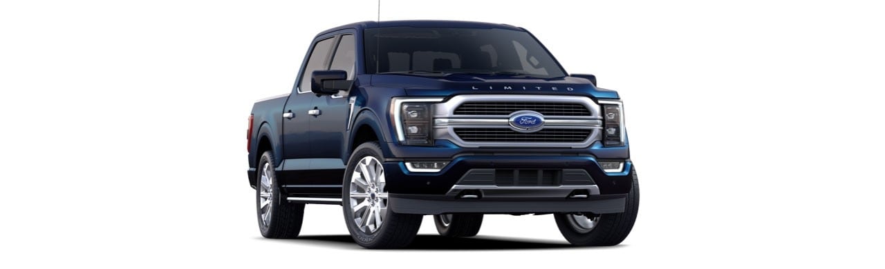Ford Lobo Híbrida 2023, Camioneta Pickup de Gran Capacidad y Lujo color Azul Marino Metálico