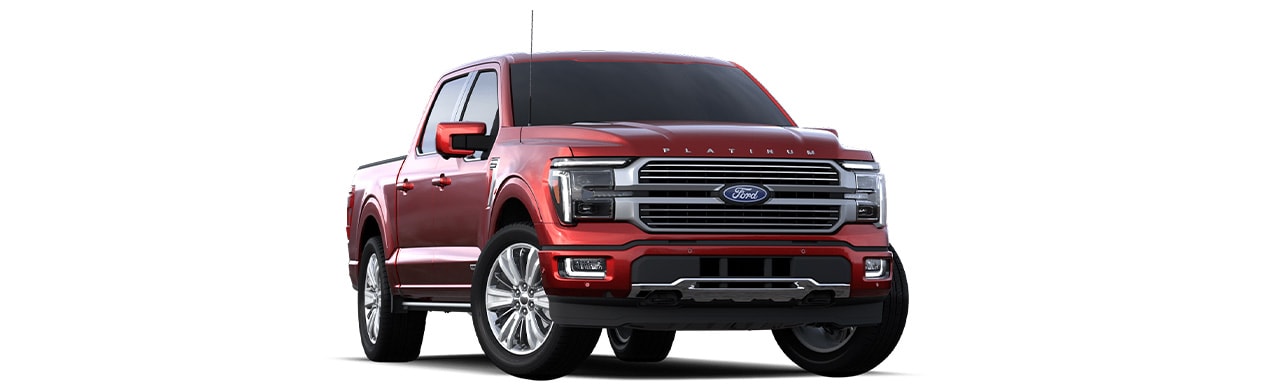 Ford Lobo Híbrida 2024, Camioneta Pickup de Gran Capacidad y Lujo color Rojo Cereza