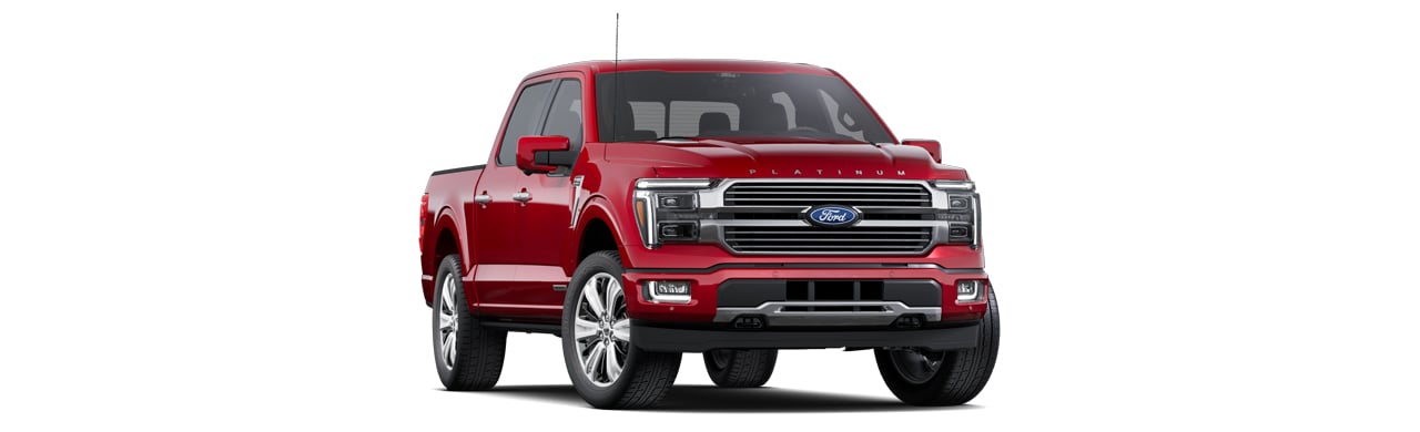 Ford Lobo Platinum Plus HEV 2025, Camioneta Híbrida de Gran Capacidad y Lujo color Rojo Cereza