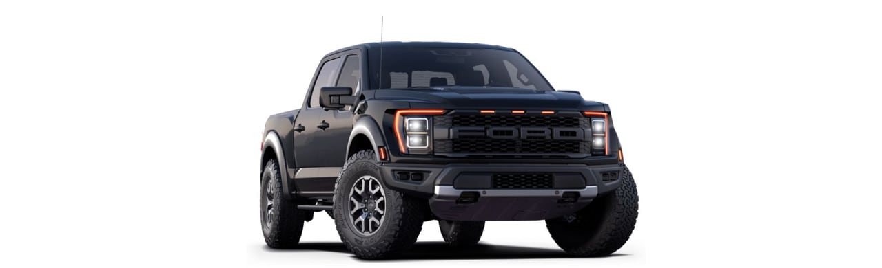 Vehículo OffRoad Pickup Ford Lobo Raptor 2022 de Ford Performance color Negro Obsidiana