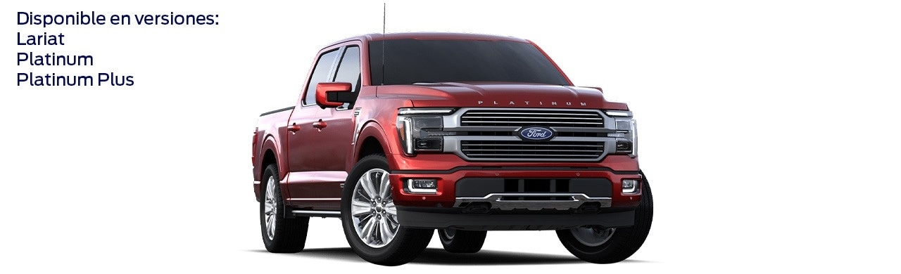 Ford Lobo 2024, Camioneta Pickup de Gran Capacidad y Lujo color Rojo Cereza