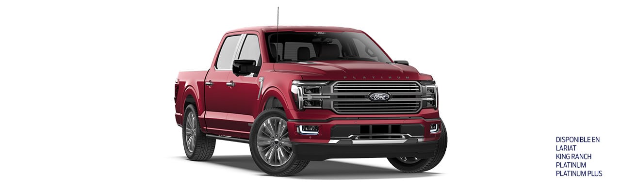 Ford Lobo 2026, potente camioneta pickup de Gran Capacidad y Lujo color Rojo Rubí