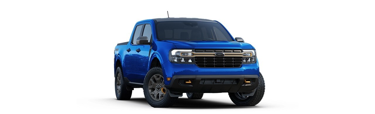 Camioneta Pickup Compacta Offroad Ford Maverick Tremor 2023 en color Azul Atlas