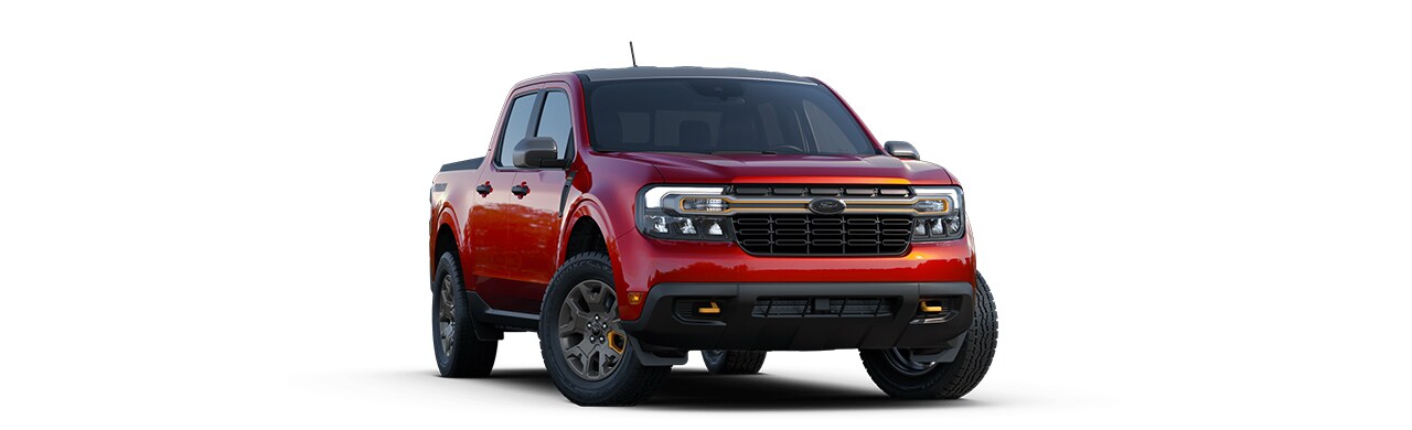 Camioneta Pickup Compacta Offroad Ford Maverick Tremor 2023 en color Rojo Pimienta