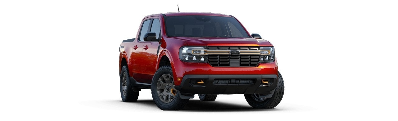 Ford Maverick Tremor 2024, Camioneta Pickup de gran Capacidad Off-Road en color Rojo Pimienta