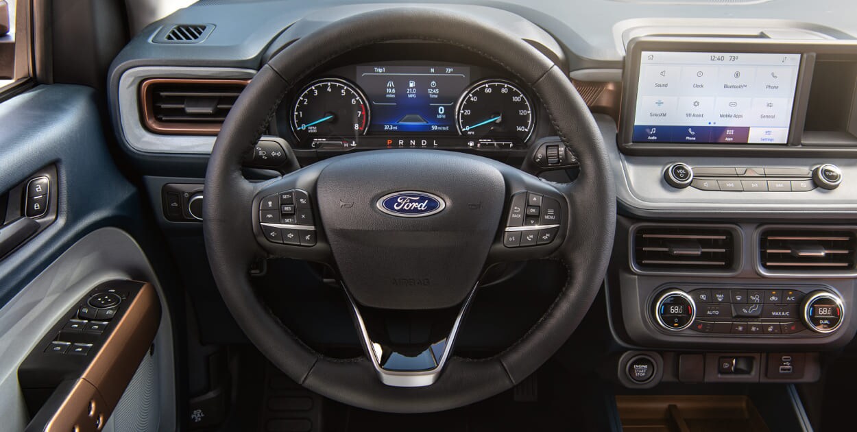 Camioneta Pickup Ford Maverick 2022, con Pantalla de Velocímetro, tacómetro e Instrumentos digitales