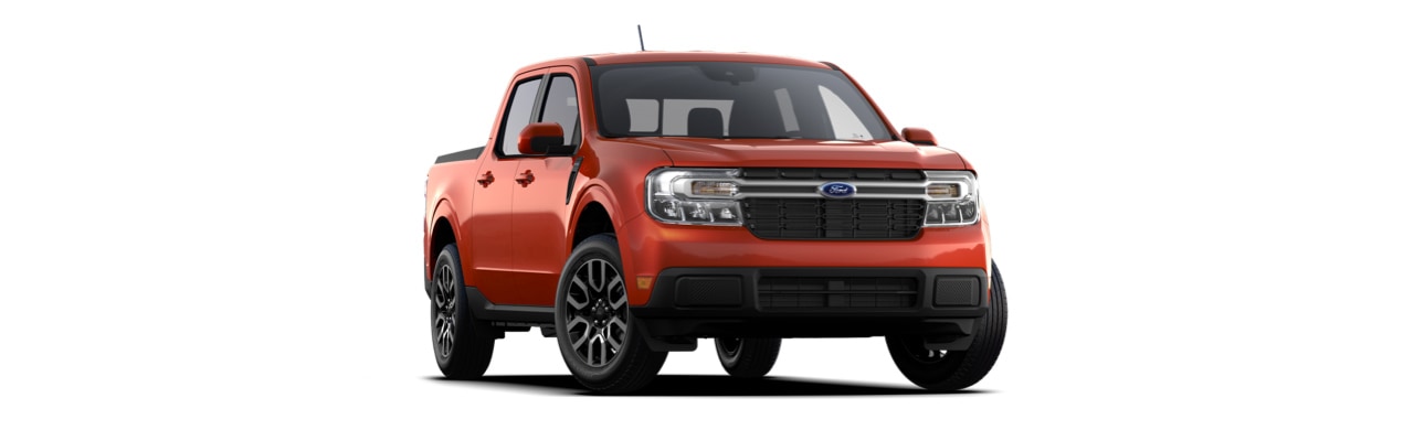 Ford Maverick 2023, Camioneta Pickup de gran comodidad y potencia en color rojo pimienta