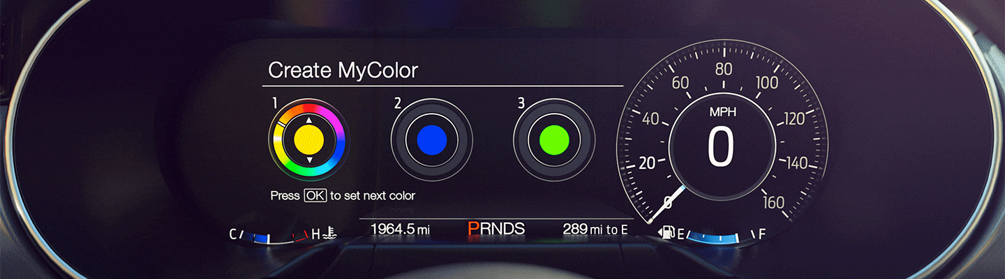 Personaliza el Cluster Digital LCD del Auto Deportivo Ford Mustang Mach-1 2023