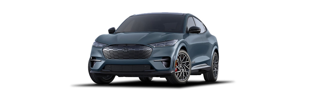 Camioneta SUV Eléctrica Ford Mustang Mach-E de Gran Poder y Desempeño en Color Azul Nebula