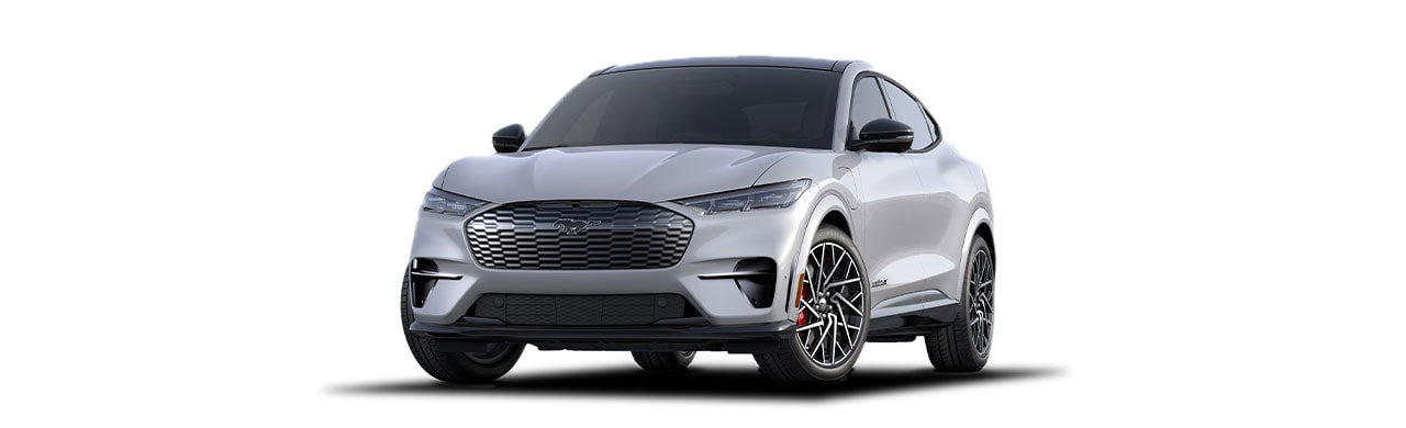 Camioneta SUV Eléctrica Ford Mustang Mach-E de Gran Poder y Desempeño en Color Blanco Espacial