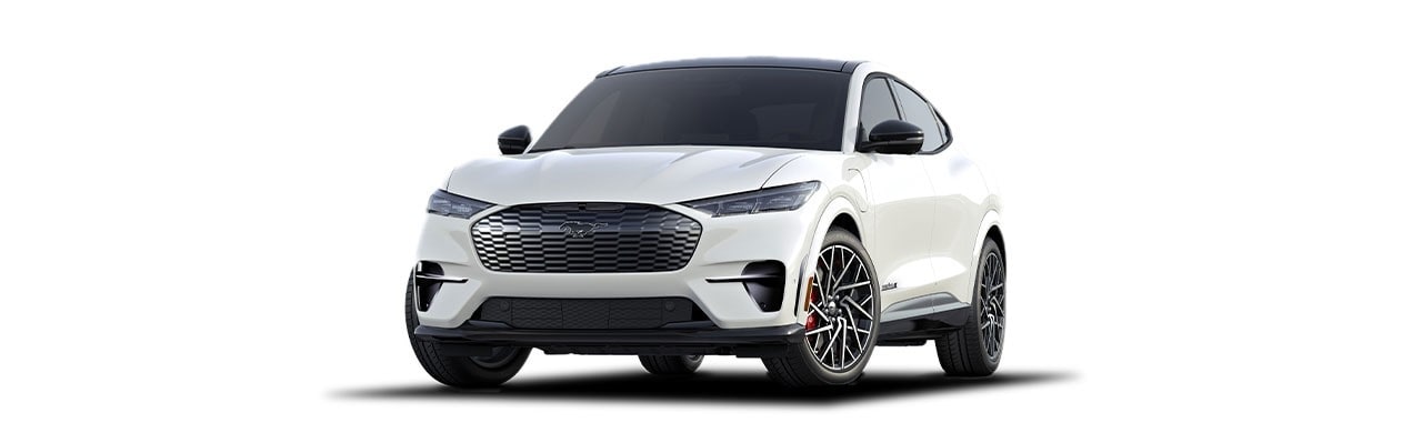 Camioneta SUV Eléctrica Ford Mustang Mach-E de Gran Poder y Desempeño en Color Blanco Metálico