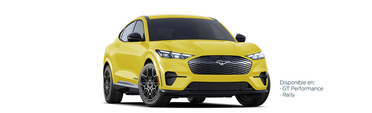 AMARILLO SOLAR Camioneta SUV Eléctrica Ford Mustang Mach-E de Gran Poder y Desempeño en Color Amarillo Solar