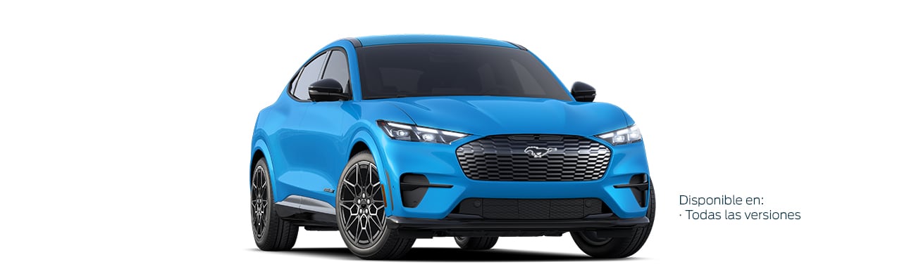 Camioneta SUV Eléctrica Ford Mustang Mach-E de Gran Poder y Desempeño en Color Azul Icónico