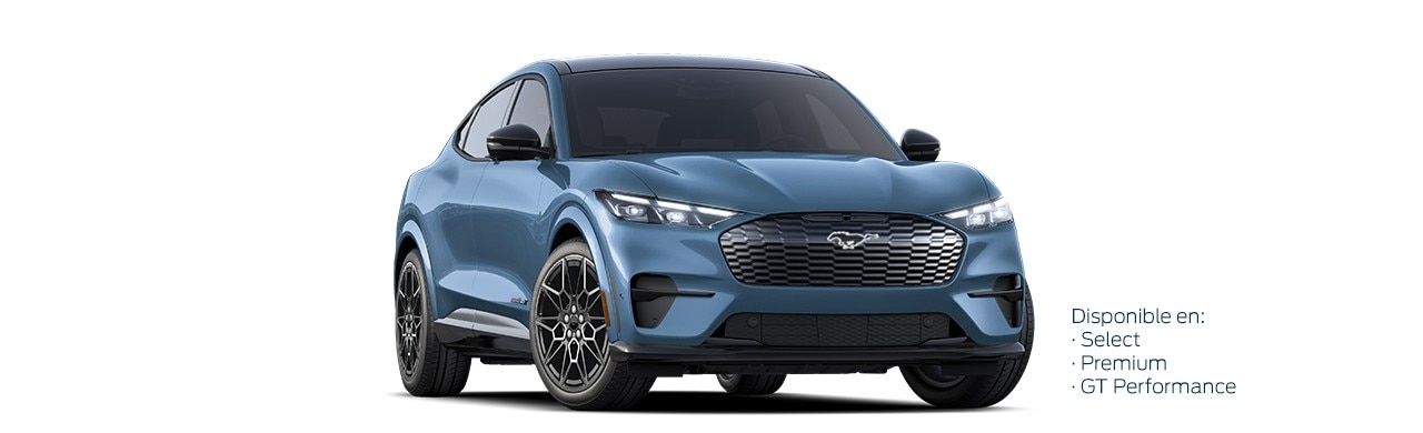 Camioneta SUV Eléctrica Ford Mustang Mach-E de Gran Poder y Desempeño en Color Azul Nébula