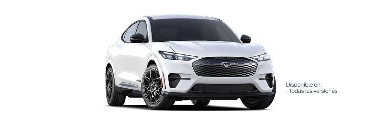 Camioneta SUV Eléctrica Ford Mustang Mach-E de Gran Poder y Desempeño en Color Blanco Metálico