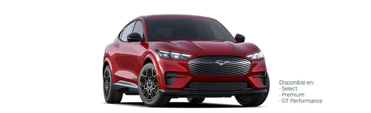 ROJO CEREZA Camioneta SUV Eléctrica Ford Mustang Mach-E de Gran Poder y Desempeño en Color Rojo Cereza