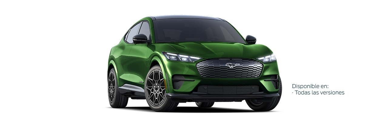 Camioneta SUV Eléctrica Ford Mustang Mach-E de Gran Poder y Desempeño en Color Verde Oscuro