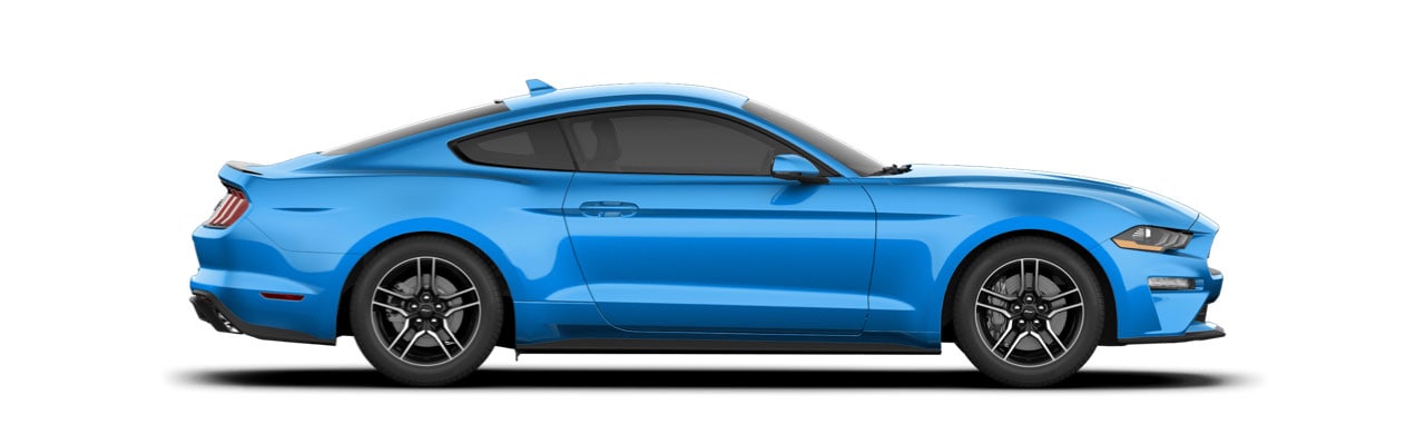 Potente Auto Deportivo Ford Mustang 2022, con diseño Aerodinámico en Color Azul Icónico
