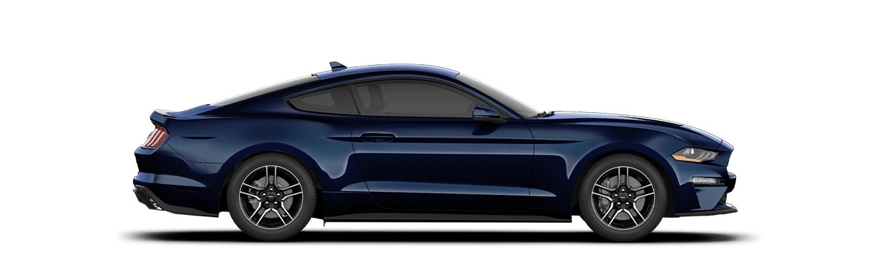 Enamórate del diseño del Auto Deportivo Ford Mustang 2023 en color Azul Supernova