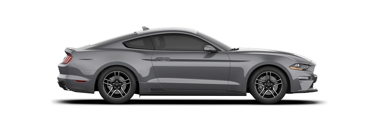 Enamórate del diseño del Auto Deportivo Ford Mustang 2023 en color Gris Carbono