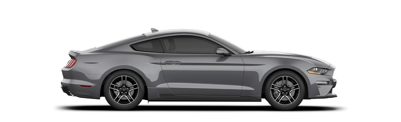 Enamórate del diseño del Auto Deportivo Ford Mustang 2023 en color Gris Carbono