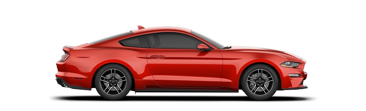 Enamórate del diseño del Auto Deportivo Ford Mustang 2023 en color Rojo Racing