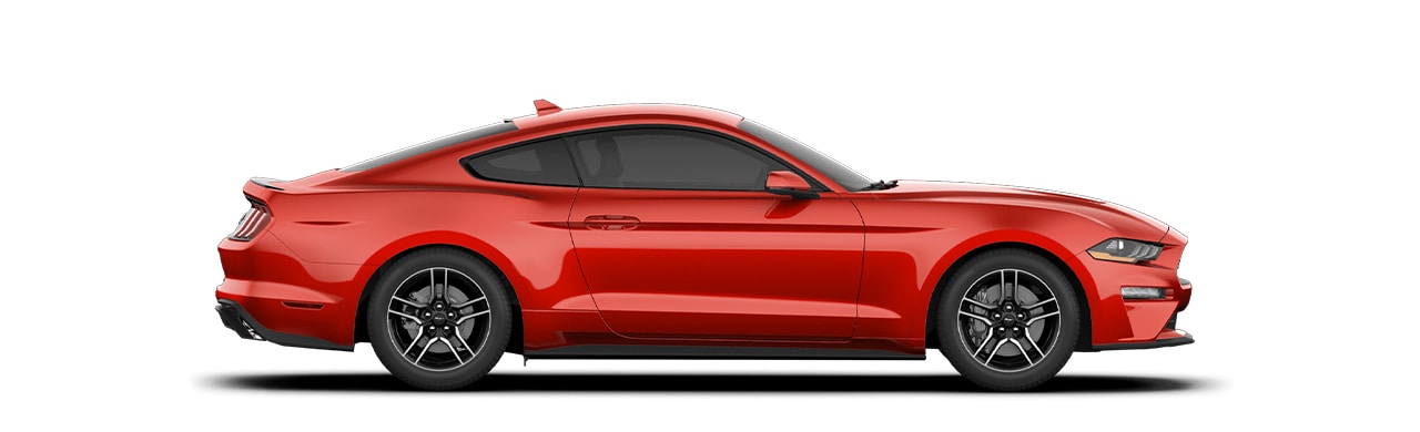Enamórate del diseño del Auto Deportivo Ford Mustang 2023 en color Rojo Racing
